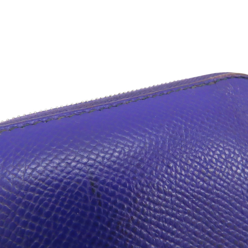 紫色 Epsom 拉鍊 Compact Azap 短夾 □P刻 銀扣-15