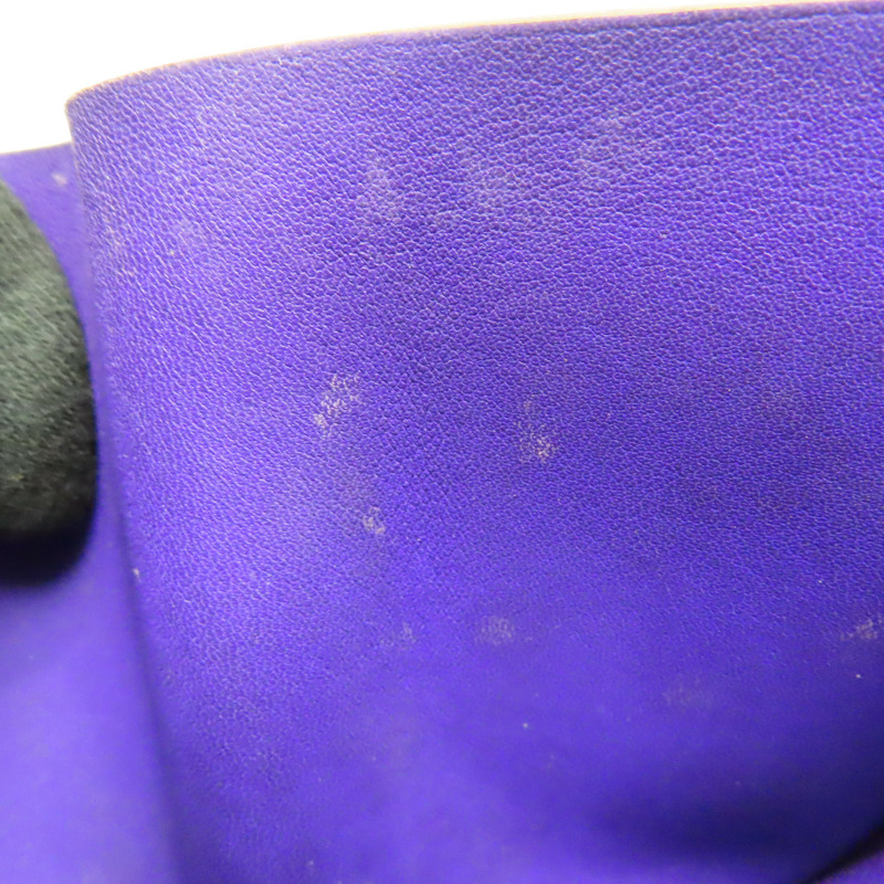 紫色 Epsom 拉鍊 Compact Azap 短夾 □P刻 銀扣-16