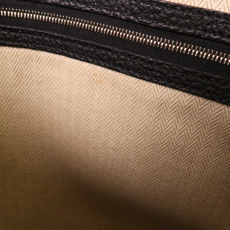 HERMES Negonda皮革Garden Party PM銀扣手挽袋89 Noir-15