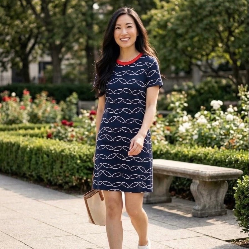 美國TORY BURCH 鍊子圖案洋裝-0