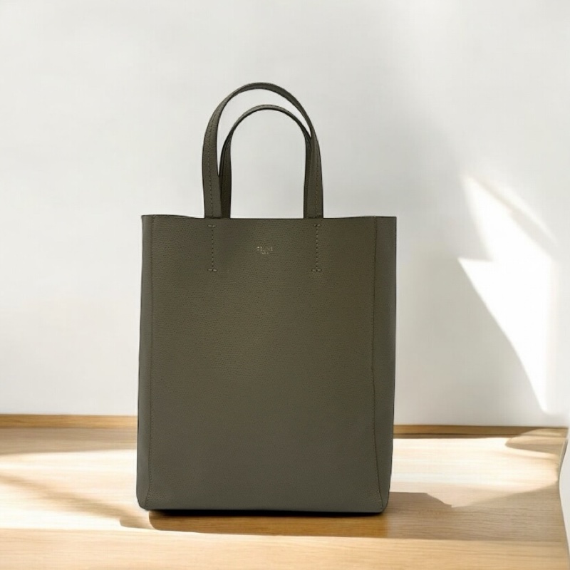 莉亞精品♡ Celine cabas tote 包大象灰 二手美包-0