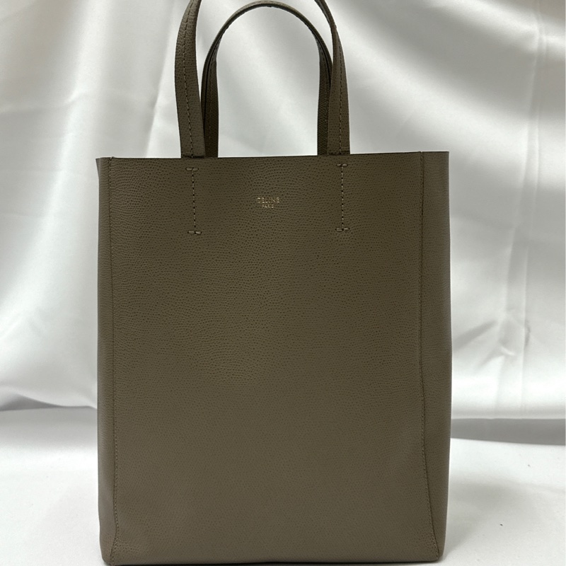 莉亞精品♡ Celine cabas tote 包大象灰 二手美包-3