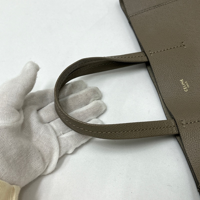 莉亞精品♡ Celine cabas tote 包大象灰 二手美包-14