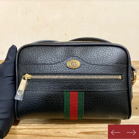 Gucci 黑色斜背包 相機包