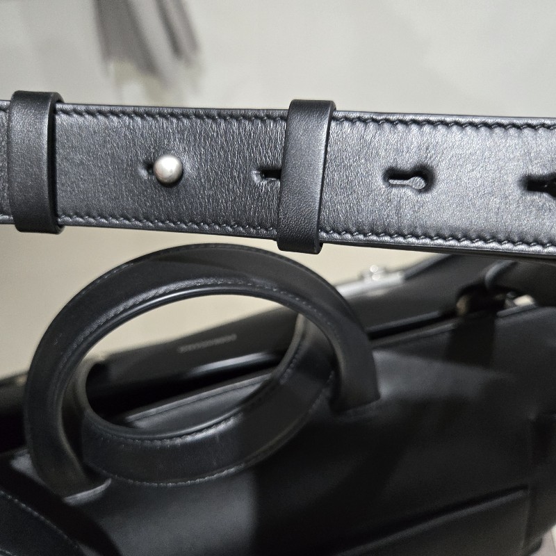 幾乎無刮痕 Ferragamo 男性 真皮 手提 斜肩 波士頓包 旅行袋 weekender-3