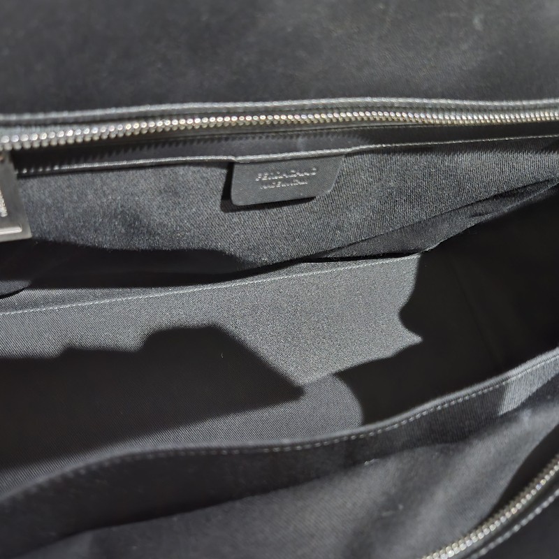 幾乎無刮痕 Ferragamo 男性 真皮 手提 斜肩 波士頓包 旅行袋 weekender-7