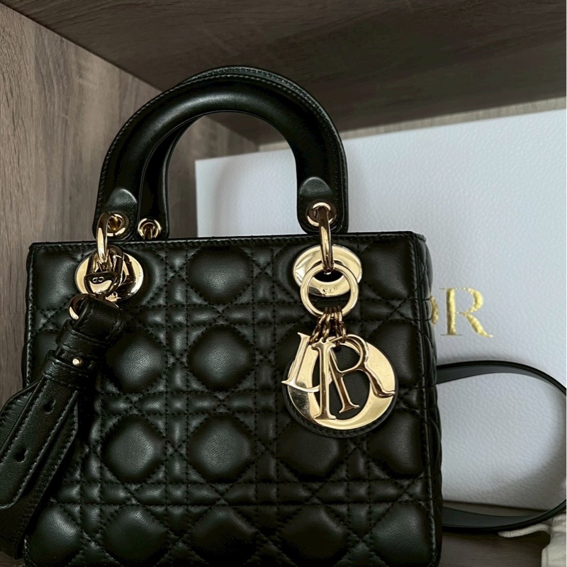 Dior 小號黛妃包 高雄漢神百貨購入有購證保卡 ,全配-0