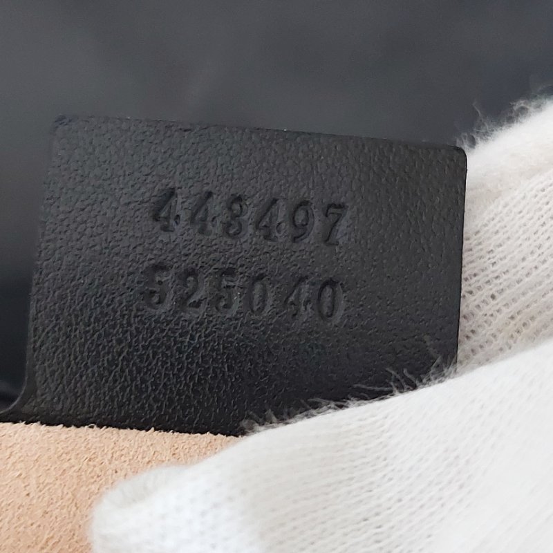 Gucci Marmont 🎀現品實拍 🎀仿舊金雙G皮革斜背/肩背包-26cm(443497-黑)~二手品約9.成新-47