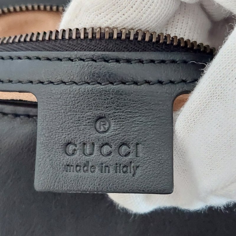 Gucci Marmont 🎀現品實拍 🎀仿舊金雙G皮革斜背/肩背包-26cm(443497-黑)~二手品約9.成新-48