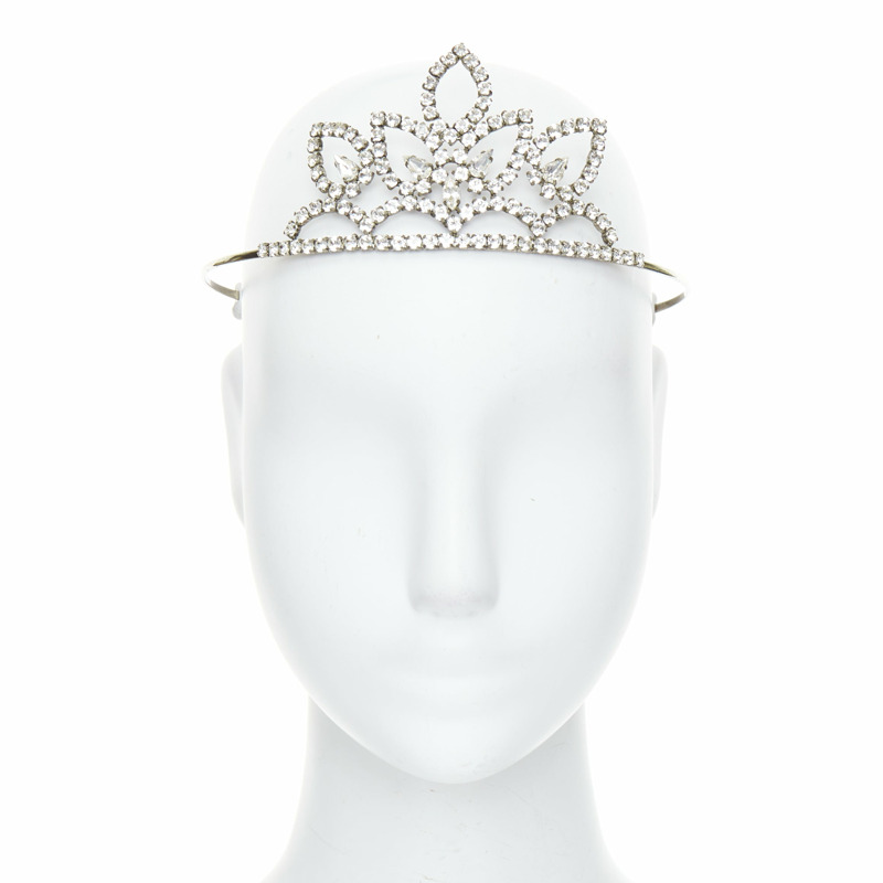 rare SAINT LAURENT Hedi Slimane 2016 Runway Grunge Punk crystal tiara crown-0
