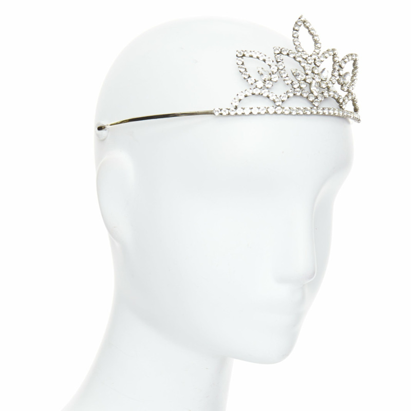 rare SAINT LAURENT Hedi Slimane 2016 Runway Grunge Punk crystal tiara crown-1