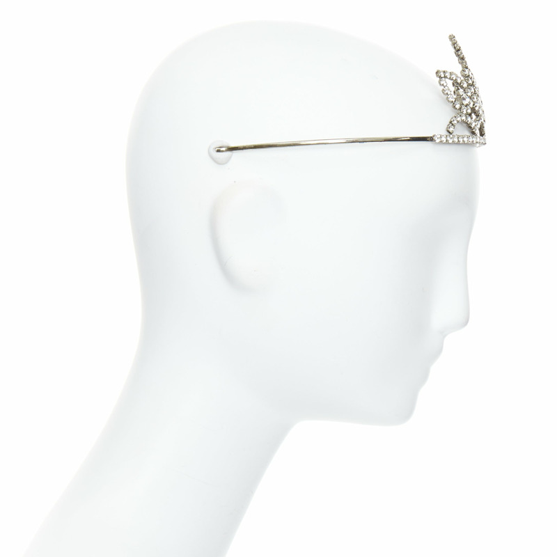 rare SAINT LAURENT Hedi Slimane 2016 Runway Grunge Punk crystal tiara crown-2