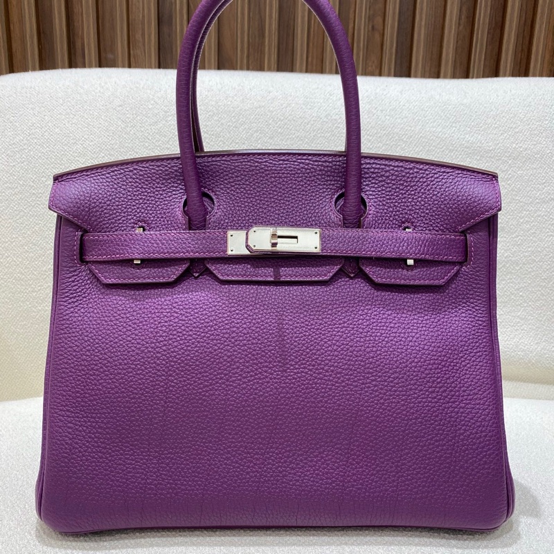 birkin30 p9海葵紫銀扣 togo-3