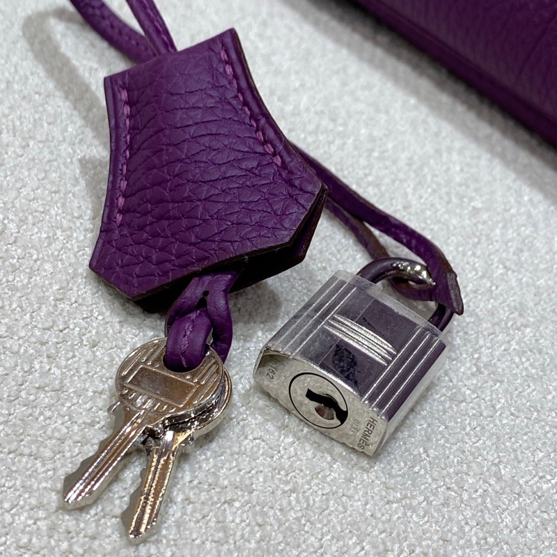 birkin30 p9海葵紫銀扣 togo-17