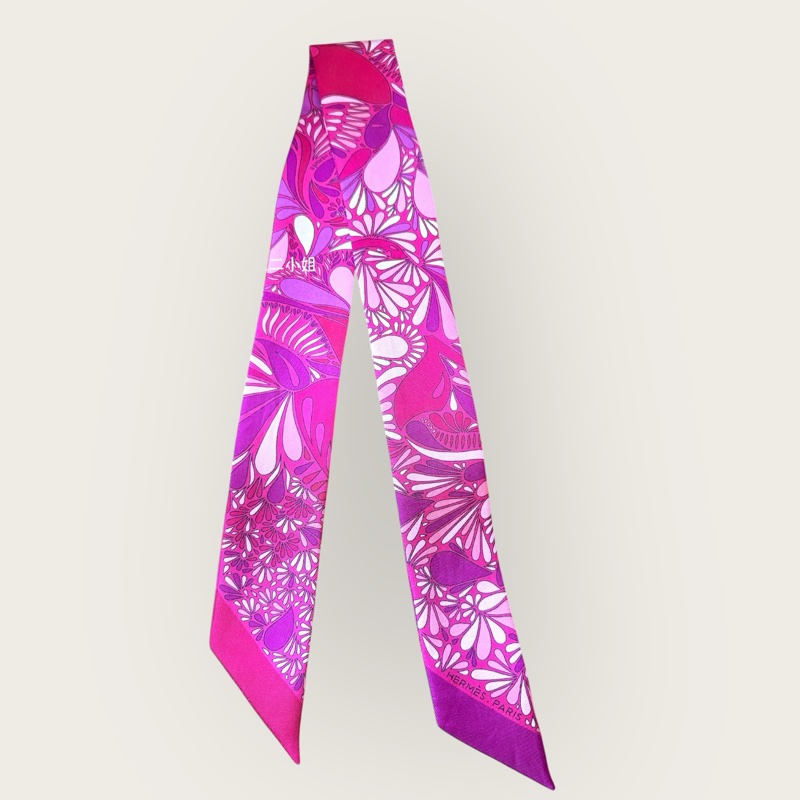 Hermes 二手閒置 Millefleurs duexique 墨西哥花 Twilly-1