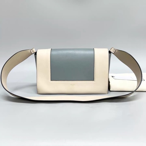 Celine Farme系列拼色單肩豆腐包