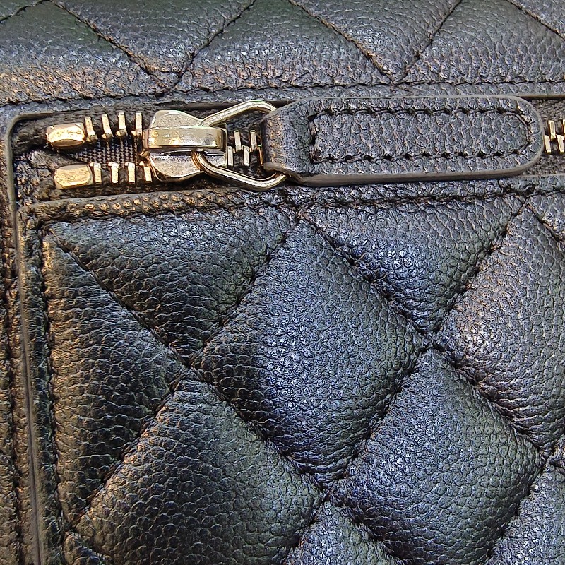 Chanel 黑幻彩三折短夾 二手裸件 ❤️小資族還不快入手？-2