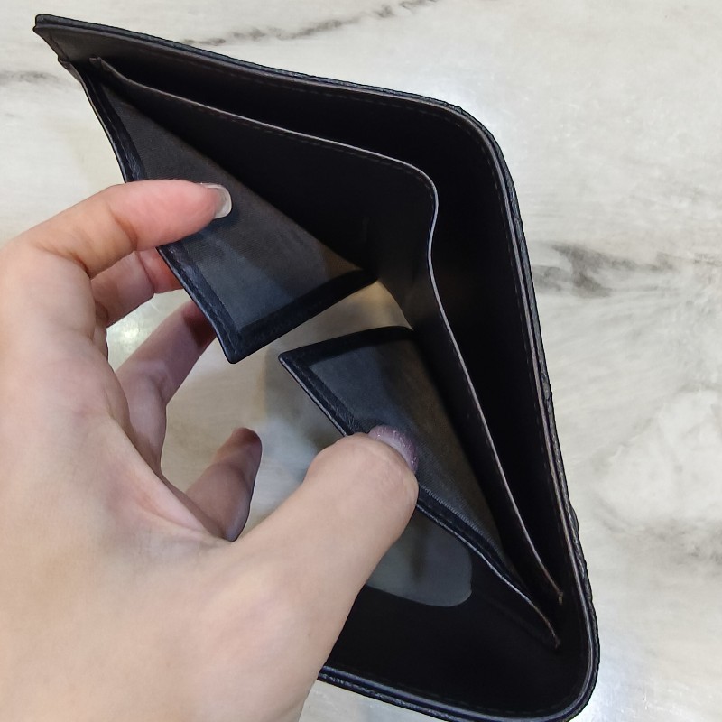 Chanel 黑幻彩三折短夾 二手裸件 ❤️小資族還不快入手？-6