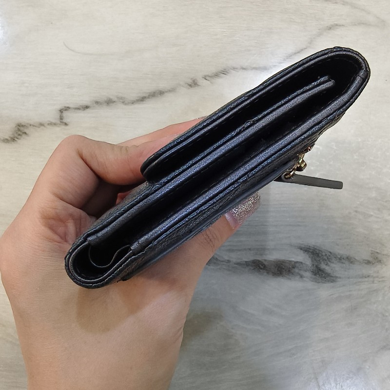 Chanel 黑幻彩三折短夾 二手裸件 ❤️小資族還不快入手？-9