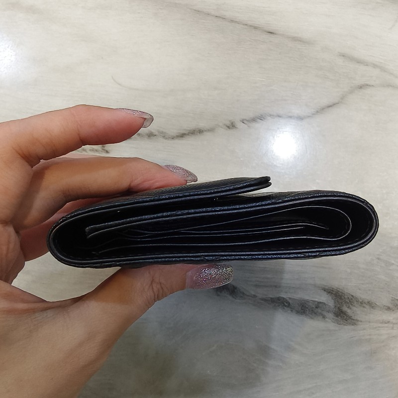 Chanel 黑幻彩三折短夾 二手裸件 ❤️小資族還不快入手？-11