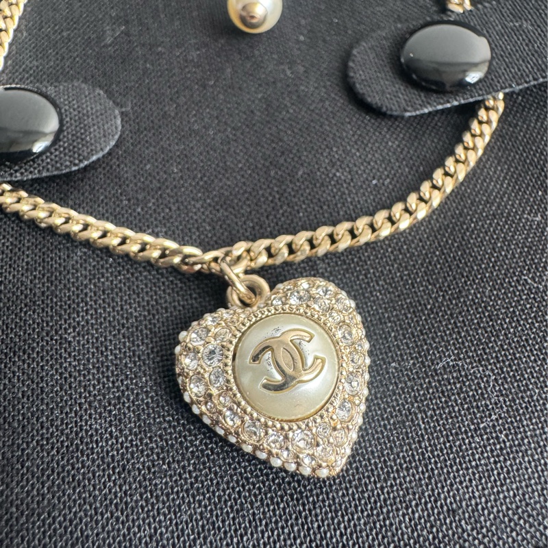 Chanel 愛心鑽手鏈-2