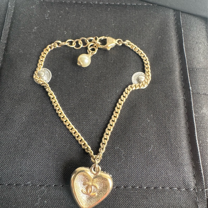 Chanel 愛心鑽手鏈-3