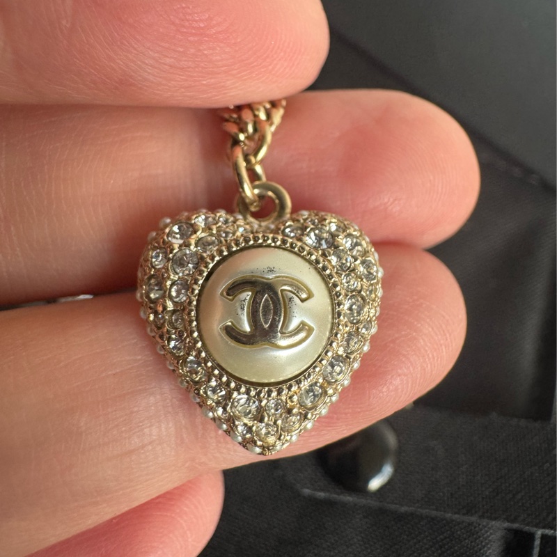 Chanel 愛心鑽手鏈-16