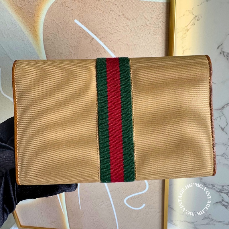 GUCCI Vintage Sherryline Clutch / Wallet 中古 手拿包 長銀包 長夾-2