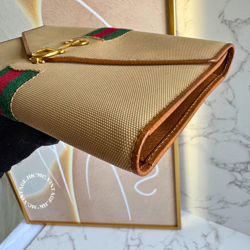 GUCCI Vintage Sherryline Clutch / Wallet 中古 手拿包 長銀包 長夾-6