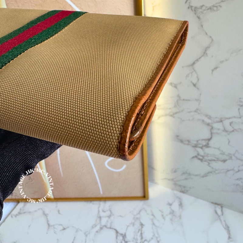 GUCCI Vintage Sherryline Clutch / Wallet 中古 手拿包 長銀包 長夾-11