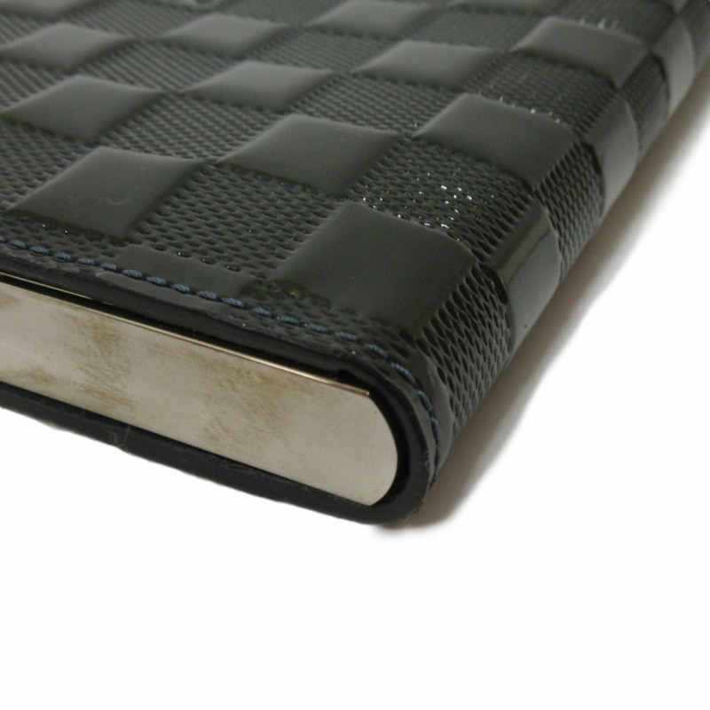 LOUIS VUITTON Ange Damier Vernis 迷你手提包 Party 包 M92107 汽油藍 女款-7