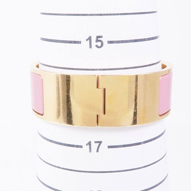 HERMES 金屬/琺瑯Clic Clac H手鐲-10