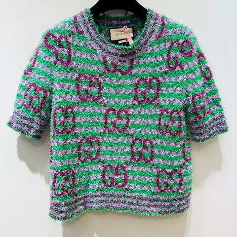 GUCCI  經典爆款LOGO 針織衫S號