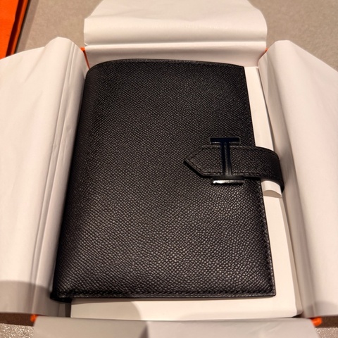 Hermès Bearn Compact Wallet純黑款