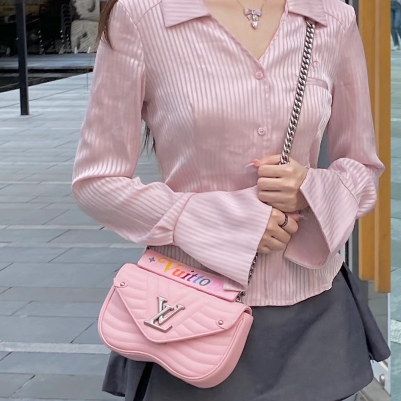 （超新全配💝） LV New Wave 心型包 甜辣妹最愛 腋下+斜背包-2