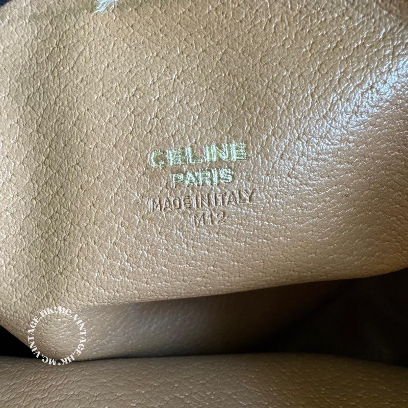 CELINE Vintage Macadam Clutch 中古 凱旋門 老花 手拿包-19
