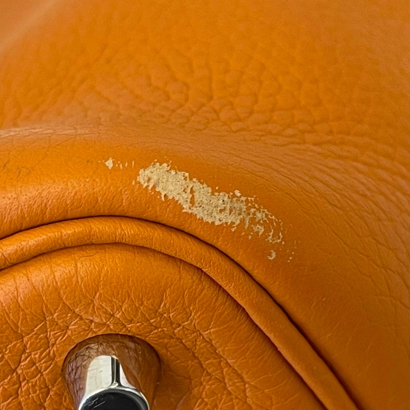 愛馬仕Picotin 18 R1大地橘 水桶包菜籃子X刻-16