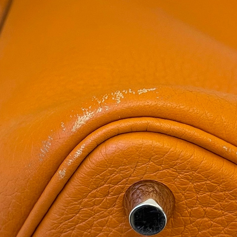 愛馬仕Picotin 18 R1大地橘 水桶包菜籃子X刻-17