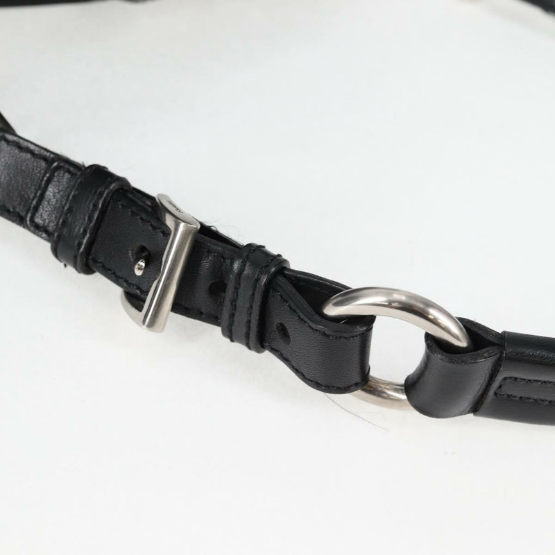 【日本直送】PRADA 尼龍黑色銀色單肩包 正品 125317V-7