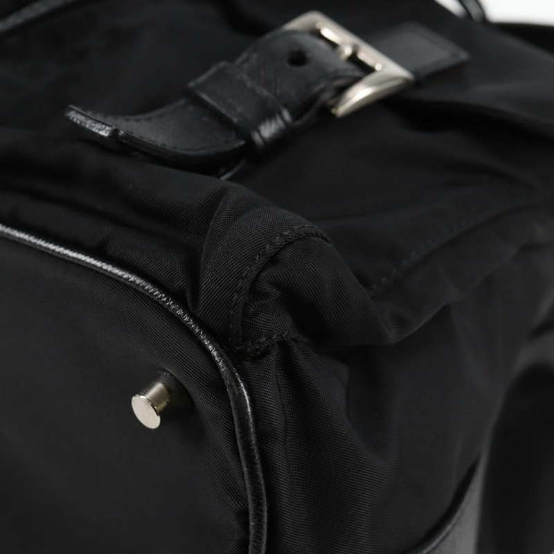 【日本直送】PRADA 尼龍黑色銀色單肩包 正品 125317V-15