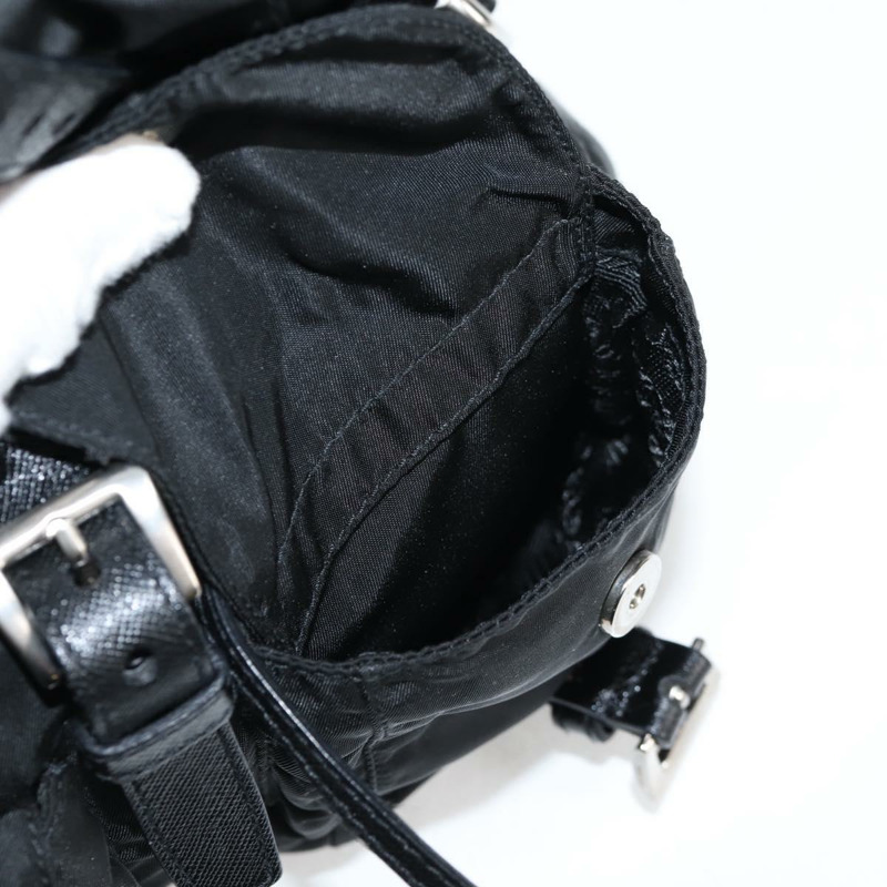 【日本直送】PRADA 尼龍黑色銀色單肩包 正品 125317V-20