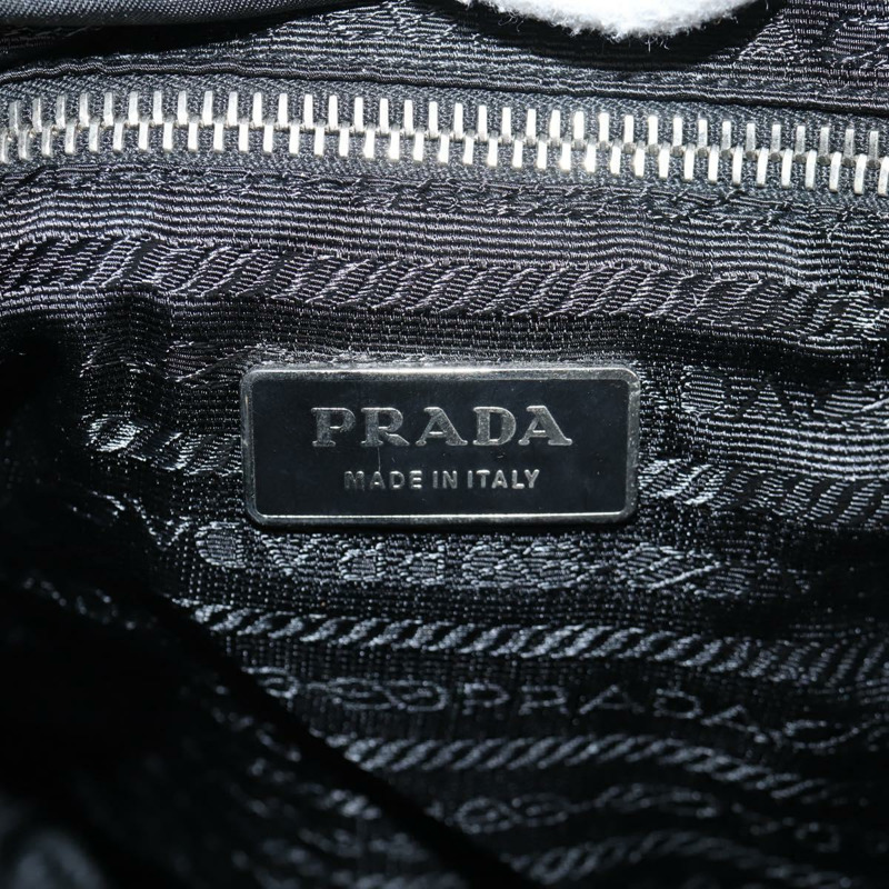 【日本直送】PRADA 尼龍黑色銀色單肩包 正品 125317V-21