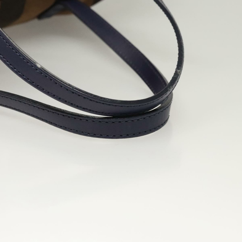 【日本直送】FENDI 山胡桃帆布手提包 棕黑色 正品 124524-6