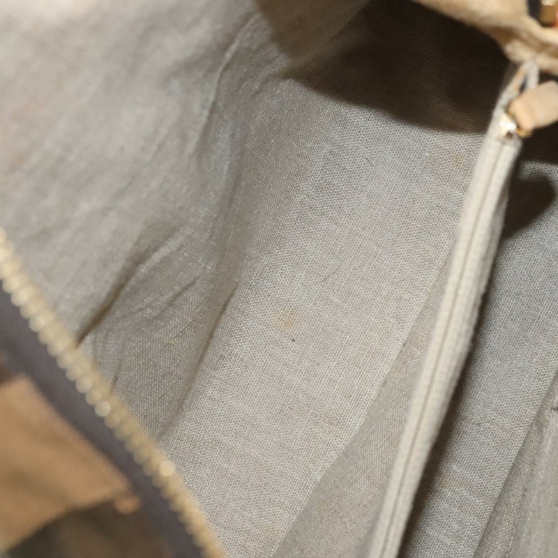 【日本直送】FENDI 山胡桃帆布手提包 棕黑色 正品 124524-20