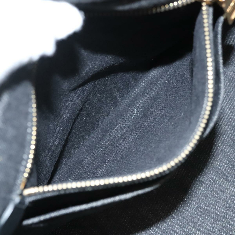 【日本直送】PRADA Canapa 中型手袋 牛仔布 2 款 黑色 金色 正品 PP575V-23