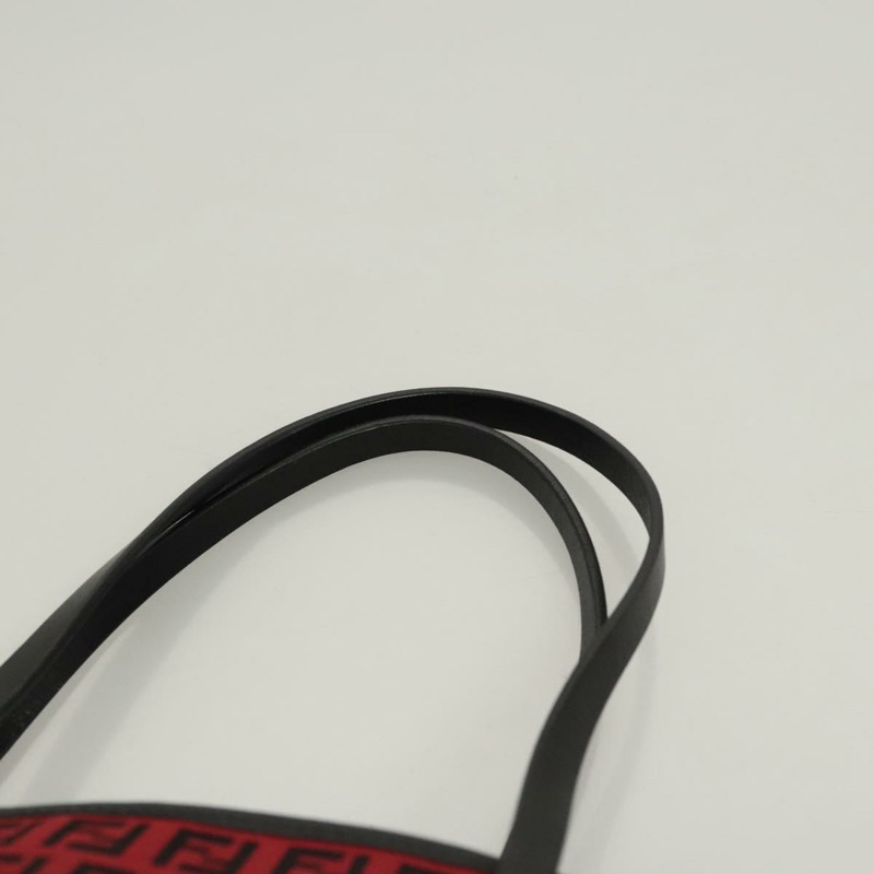 【日本直送】FENDI Zucchino帆布手提包 紅色銀色 正品 124864V-7