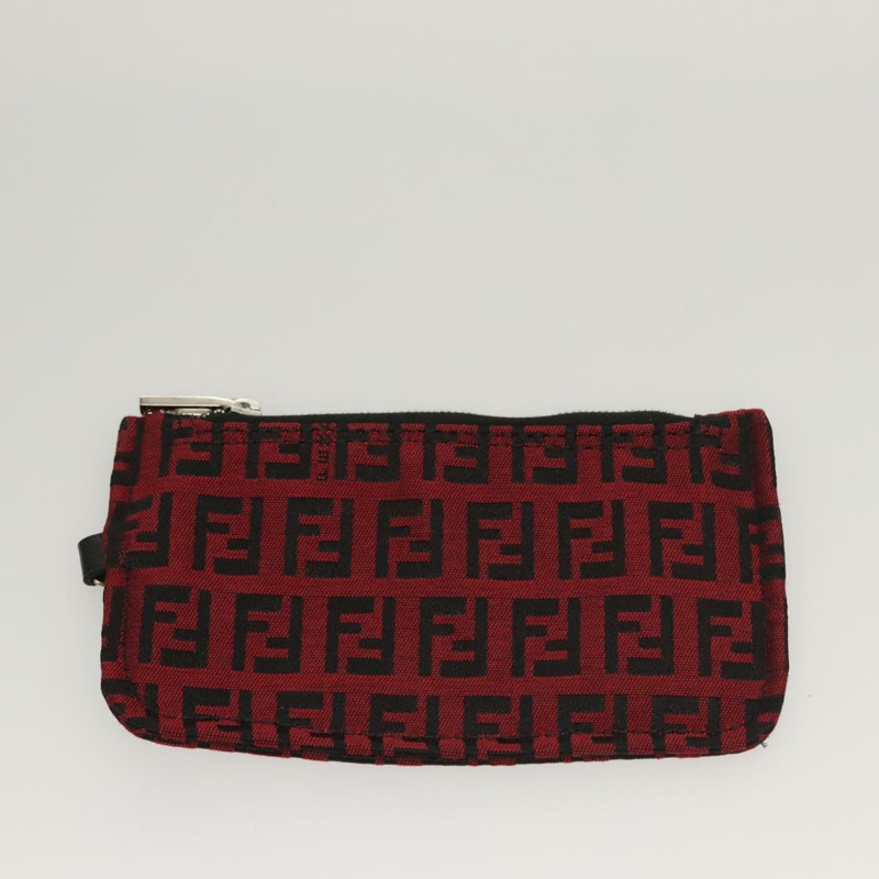 【日本直送】FENDI Zucchino帆布手提包 紅色銀色 正品 124864V-19