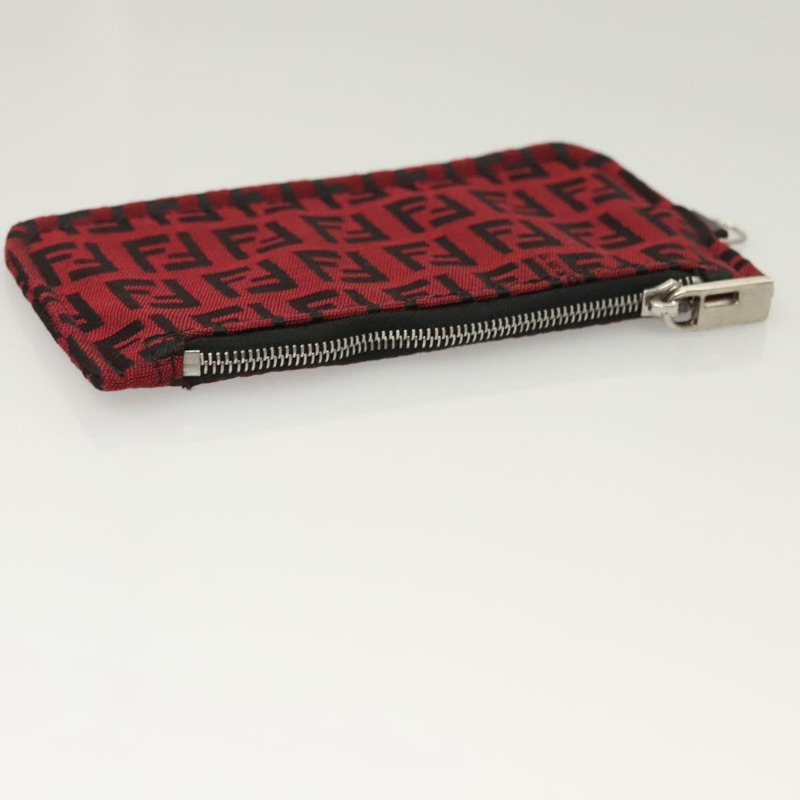 【日本直送】FENDI Zucchino帆布手提包 紅色銀色 正品 124864V-22