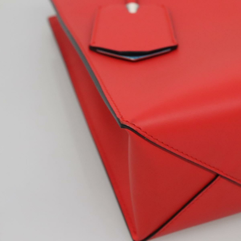 【日本直送】BALENCIAGA Cable Shopper S 手提包 皮革 2way 紅色 銀色 371177 正品 BD2212-14