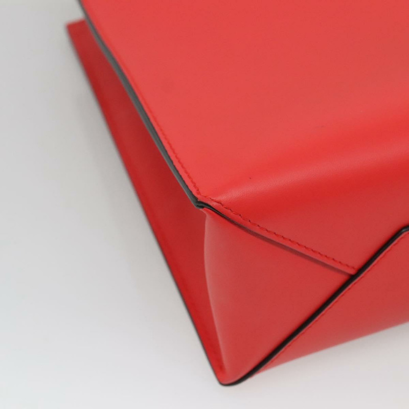 【日本直送】BALENCIAGA Cable Shopper S 手提包 皮革 2way 紅色 銀色 371177 正品 BD2212-16